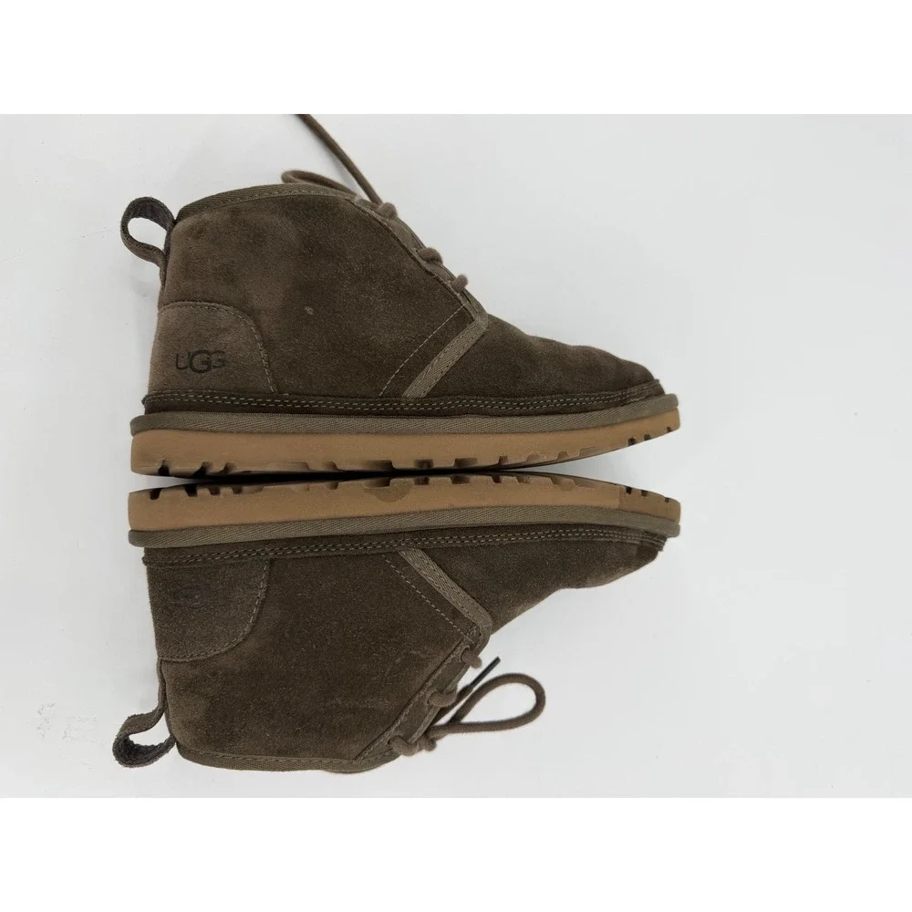UGG Neumel Burnt Olive Suede Lace Up Chukka Boots 1094269 Womens 7